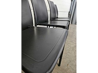 4x pvc stoel moon zwart - gaber - afbeelding 2 van  3
