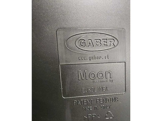 4x pvc stoel moon zwart - gaber - afbeelding 3 van  3