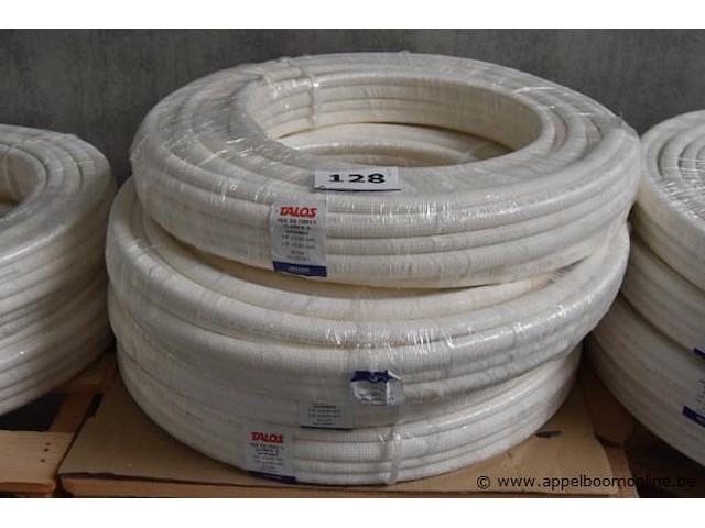 4x rol pex buis, talos, pex en 13501-1 class e 9 laminated, 1/4" x 0,80 mm / 1/2" x 0,80 mm, 25 mtr - afbeelding 1 van  3