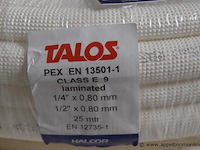 4x rol pex buis, talos, pex en 13501-1 class e 9 laminated, 1/4" x 0,80 mm / 1/2" x 0,80 mm, 25 mtr - afbeelding 2 van  3
