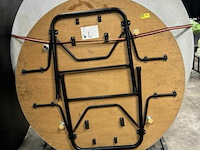 4x ronde inklapbare tafels - afbeelding 1 van  4