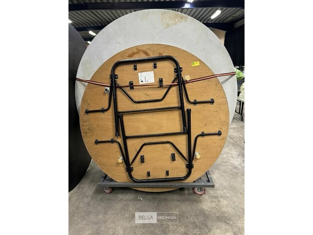 4x ronde inklapbare tafels - afbeelding 2 van  4