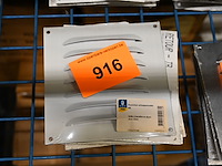4x rooster aluminium wit - afbeelding 1 van  1