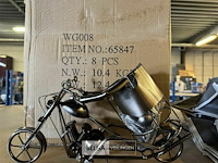 4x sier stukken motor wijnfleshouder - afbeelding 3 van  4