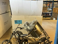 4x sier stukken motor wijnfleshouder - afbeelding 4 van  4