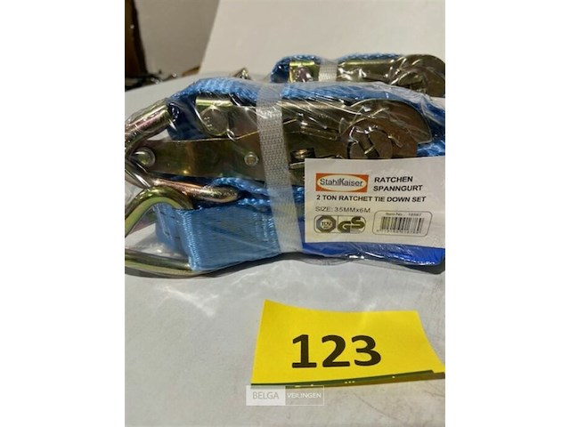 4x spanband met ratel 6m x 35mm 2 ton - afbeelding 3 van  3