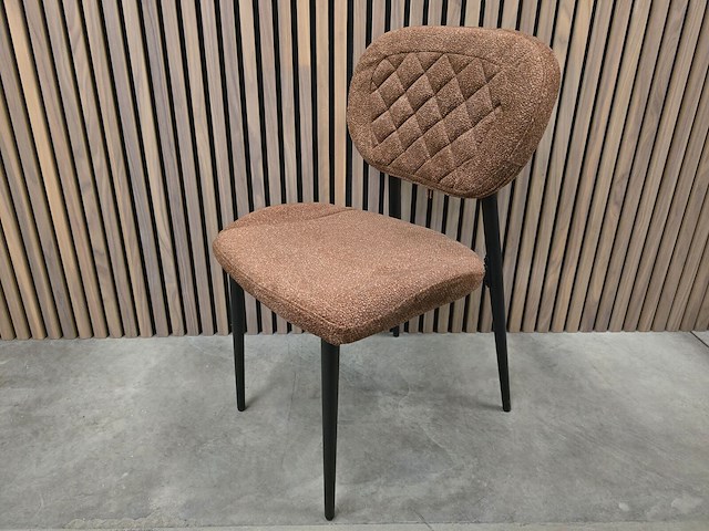4x stoel anoushka bruin fabrics - afbeelding 1 van  5