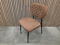 4x stoel anoushka bruin fabrics - afbeelding 2 van  5