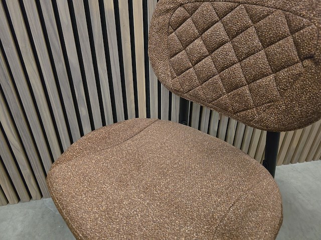 4x stoel anoushka bruin fabrics - afbeelding 3 van  5