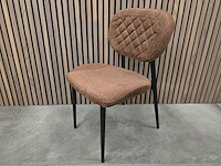 4x stoel anoushka bruin fabrics - afbeelding 1 van  5