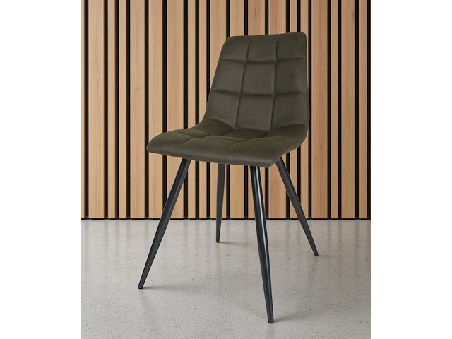 4x stoel armygreen microfiber (nieuw in 1 doos) - afbeelding 1 van  4