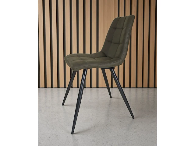 4x stoel armygreen microfiber (nieuw in 1 doos) - afbeelding 3 van  4