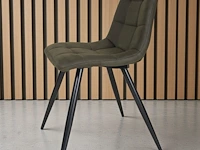 4x stoel armygreen microfiber (nieuw in 1 doos) - afbeelding 3 van  4