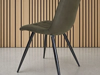 4x stoel armygreen microfiber (nieuw in 1 doos) - afbeelding 2 van  4