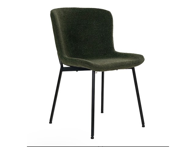 4x stoel bouclé groen - afbeelding 1 van  2