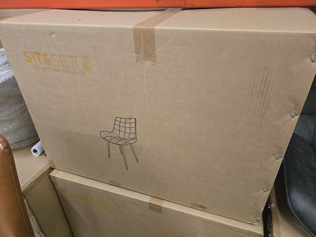 4x stoel brooke beige fabrics - afbeelding 5 van  5