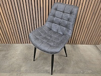 4x stoel brooke grey microfiber - afbeelding 2 van  5