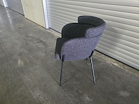 4x stoel lucca grijze bouclé - afbeelding 4 van  7