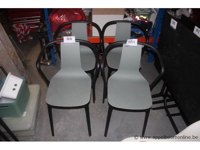 4x stoel met armleuning - afbeelding 1 van  1