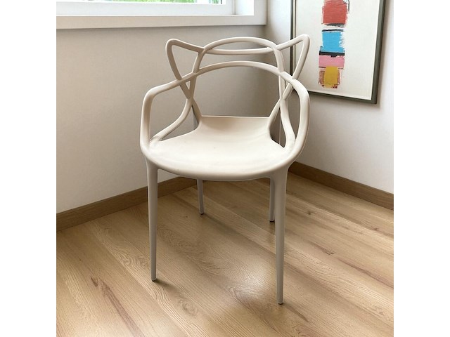 4x stoel replica kartell beige - afbeelding 1 van  1