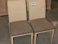 4x stoelen eik natuur - vlechtwerk - afbeelding 1 van  1