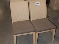 4x stoelen eik natuur - vlechtwerk - afbeelding 1 van  1