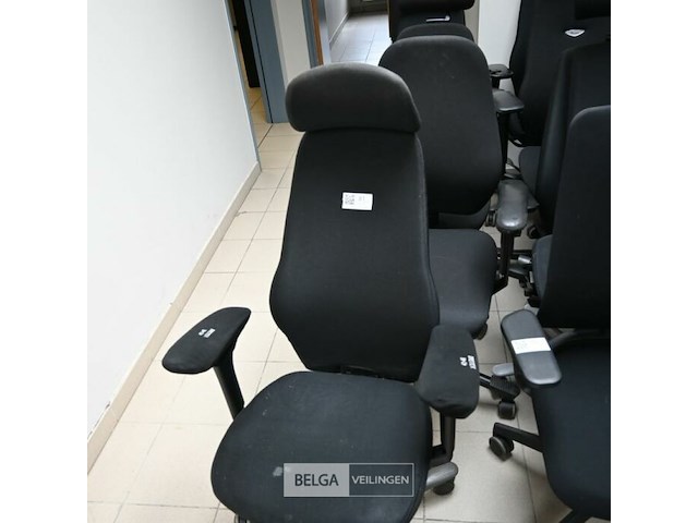 4x stoffen kantoorstoelen - afbeelding 1 van  4