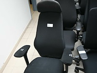 4x stoffen kantoorstoelen - afbeelding 1 van  4