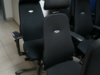 4x stoffen kantoorstoelen - afbeelding 3 van  4