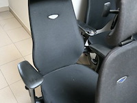 4x stoffen kantoorstoelen - afbeelding 4 van  4