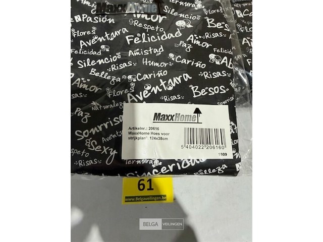 4x strijkplankhoes 124x38cm - afbeelding 3 van  3