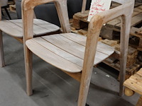 4x teak outdoor stoel - afbeelding 2 van  7