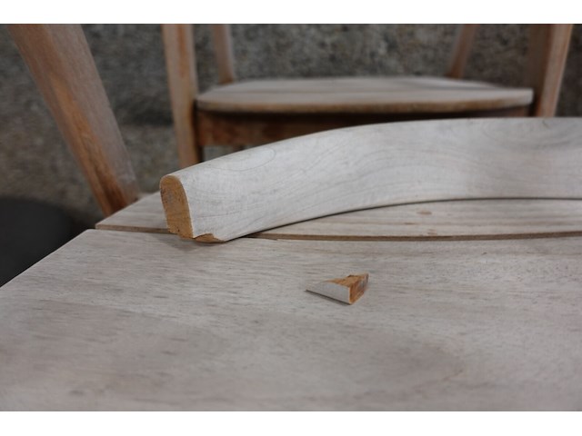 4x teak outdoor stoel - afbeelding 4 van  7