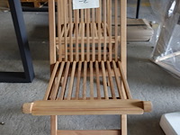 4x teak plooistoel - afbeelding 1 van  4