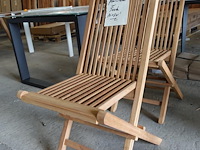 4x teak plooistoel - afbeelding 2 van  4