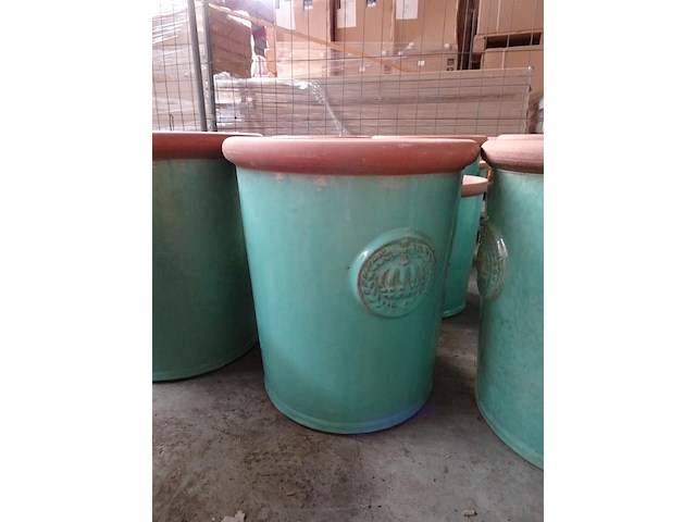 4x terracotta bloembakken - afbeelding 2 van  4