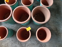 4x terracotta bloembakken - afbeelding 4 van  4