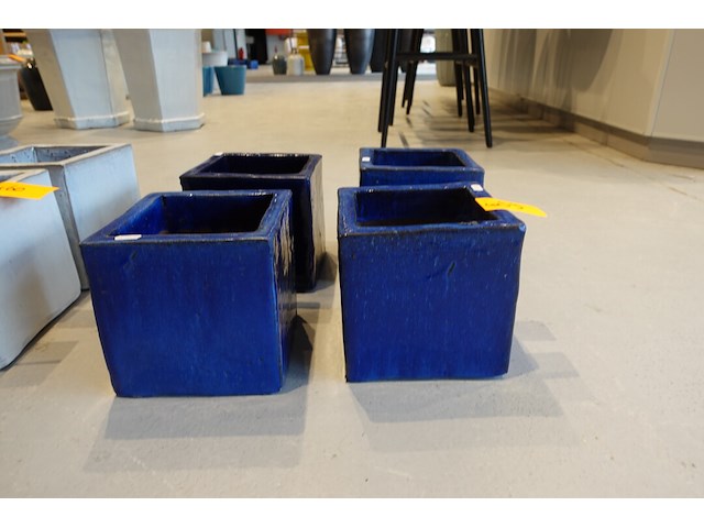 4x terracotta bloempot - afbeelding 1 van  4