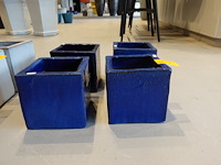 4x terracotta bloempot - afbeelding 1 van  4