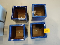 4x terracotta bloempot - afbeelding 3 van  4