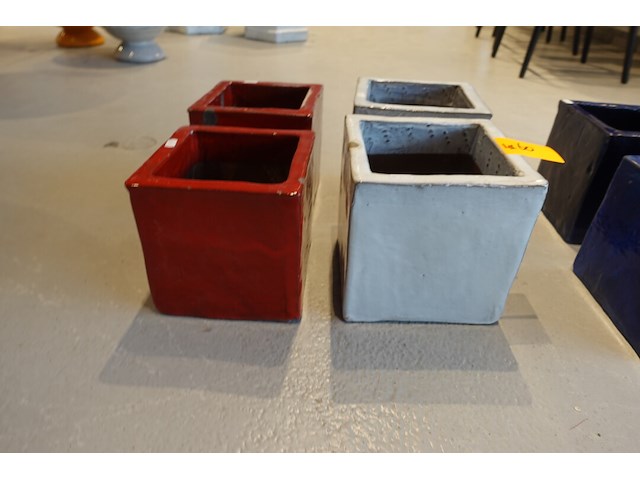 4x terracotta bloempot - afbeelding 1 van  5