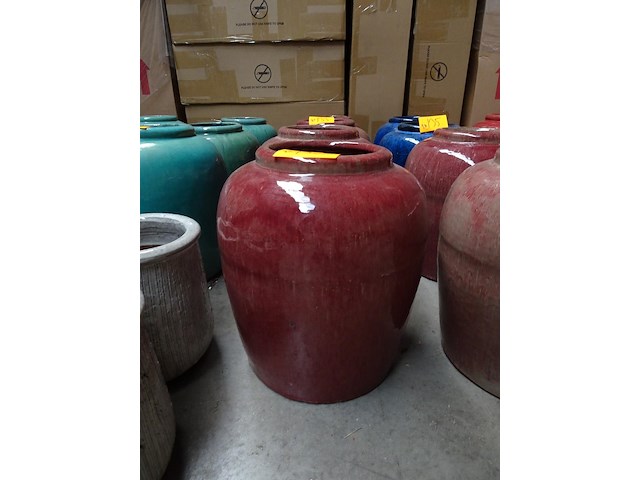 4x terracotta vaas - afbeelding 1 van  3