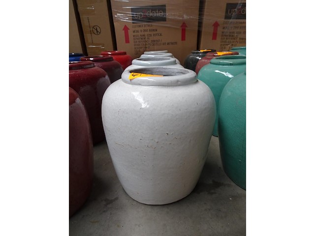 4x terracotta vaas - afbeelding 1 van  3