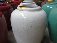 4x terracotta vaas - afbeelding 1 van  3