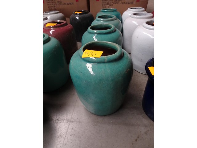 4x terracotta vaas - afbeelding 2 van  3