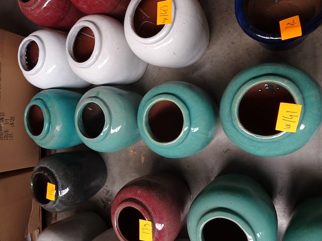 4x terracotta vaas - afbeelding 3 van  3