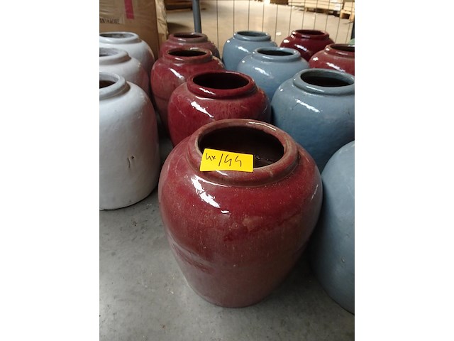 4x terracotta vaas - afbeelding 2 van  3