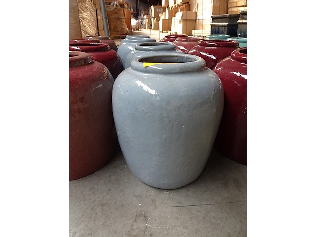 4x terracotta vaas - afbeelding 1 van  3