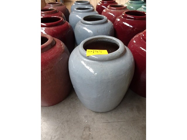 4x terracotta vaas - afbeelding 2 van  3