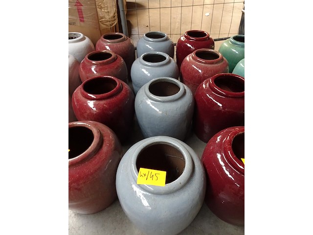 4x terracotta vaas - afbeelding 3 van  3